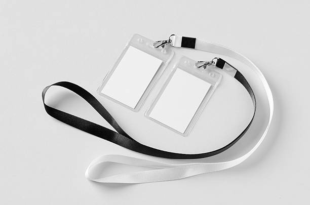 istock ID Card holder mockup with lanyard, vertical 2246979630