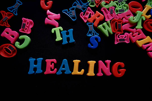istock colorful 3d alphabet say healing text on black background 2246982988