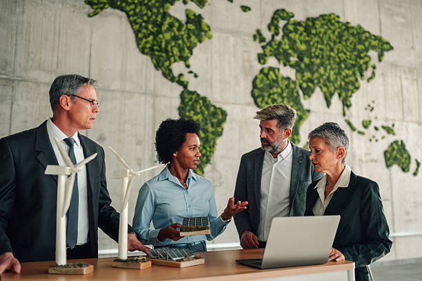 istock Diverse business team discussing renewable energy solutions 2246989225