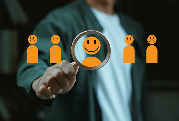 istock Businessman or HR search select man icon group. HRM, Human resources management concept. Business client job recruit. CRM, Customer Relation Management. Magnify glass focus target audience marketing 2246990612