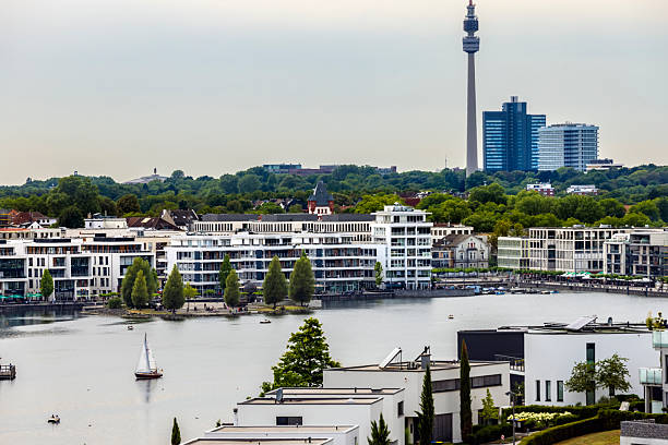 istock Dortmund. Residential area with lake 2246991790
