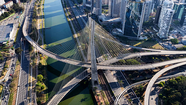 istock Stunning Cable Bridge In Downtown Sao Paulo Brazil. 2246993790
