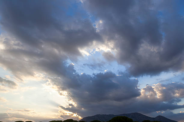 istock clouds, sky, clear, summer, spring, limpid, blue, light, white, cumulus, cirrus, very cloudy 2247001095