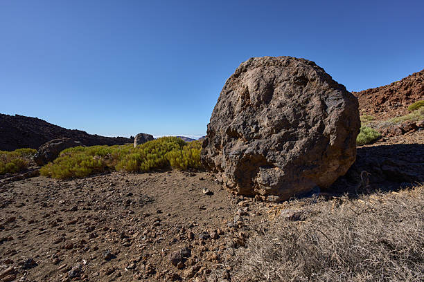A lava bomb on the volcanic slopes, also known as Huevo del Teide - Teide's eggs