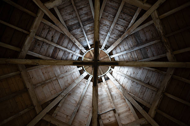 Capturing ambient lighting and background patterns, vreated inside a Dove House, in the Cotswolds.