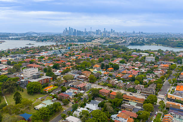 istock Aerial view looking towards central Sydney and Sydney Harbour 2247010219