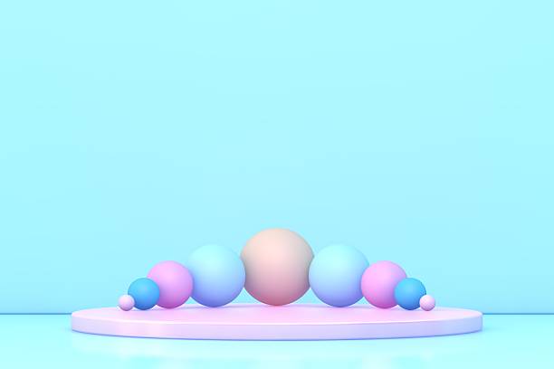 istock 3D Pastel Abstract Scene – Minimal Futuristic Background 2247012489