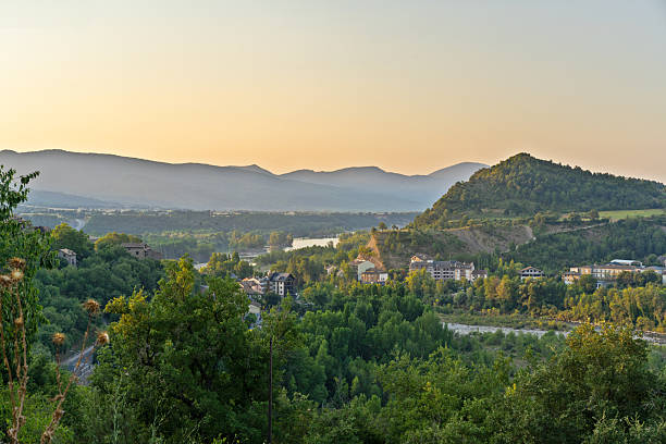istock Ainsa village nestled in Huesca mountains at sunset 2247012653