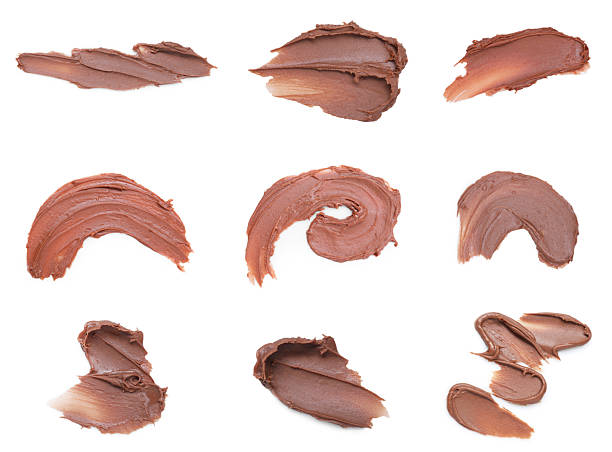 istock Tasty nut butter isolated on white, top view 2247043239