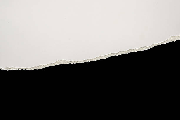 istock White ripped paper torn edges strips isolated on black background 2247045373