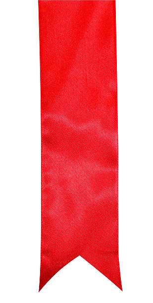 istock Red ribbon isolated on white background. 2247046177