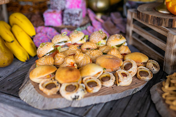 istock Assorted continental food and snacks close up 2247063864