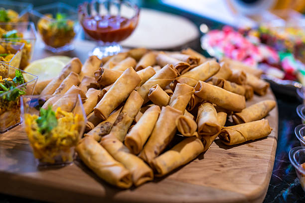 istock Assorted continental food and snacks close up 2247063915