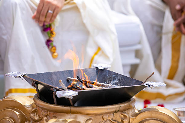 istock Indian traditional wedding ceremony ritual items close up 2247065464