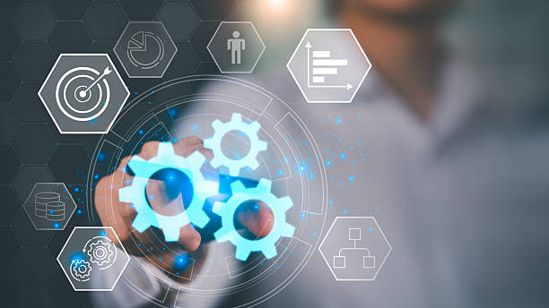 istock Concept of workflow automation and digital process management, highlighting innovation, system integration, performance improvement, and data-driven strategy for corporate transformation. 2247065912