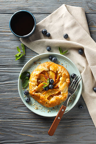 istock Fruit galette, composition for tasty food concept, top view 2247070474