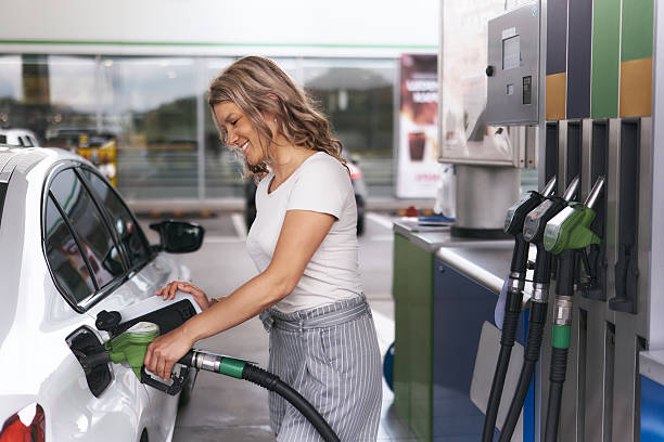 istock Filling gas tank at station! 2247083353
