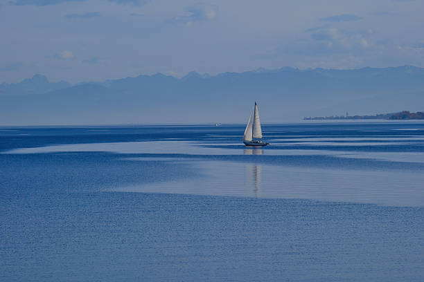 istock Lake Constance, sailboat and water currents 2247091199