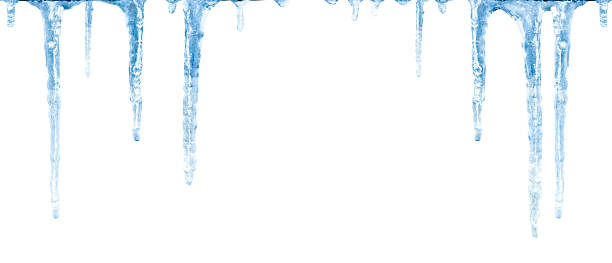 istock Transparent Icicles Hanging On White Background - clipping path included 2247091212