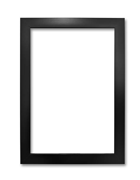 Modern minimal interior with one two three  four  five blank black  wooden photo frames light gray wall, mockup template for artwork, posters or prints, Scandinavian design, home decor, gallery wall