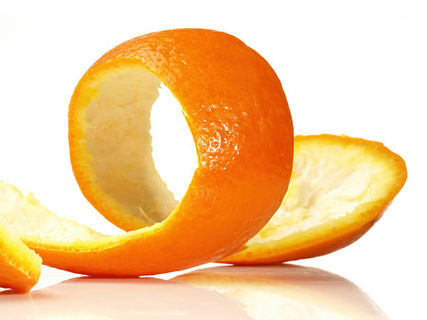 istock Orange Skin on white Background 2247099115
