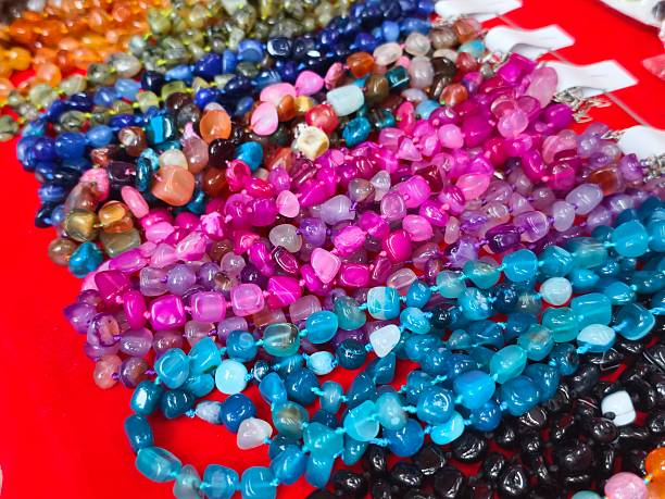 istock Multi Semi Precious Stone Necklace.Colorful Necklace. 2247106193