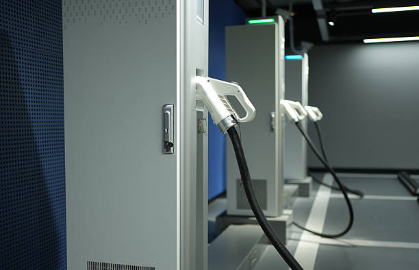 istock Car charging facilities in underground parking lots 2247117668