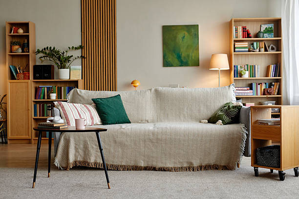 istock Modern Living Room Interior Featuring Cozy Sofa and Contemporary Decor Elements 2247117719