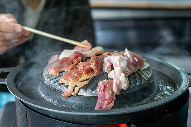 istock Thai Barbecue Grill with Pork and Seafood 2247121630