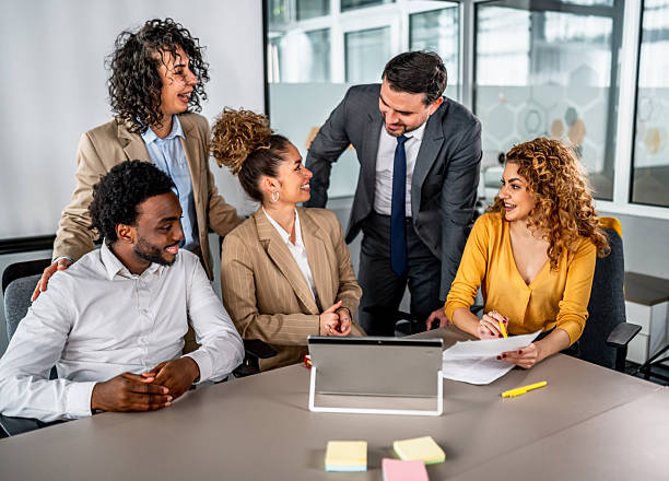 istock Diverse business team collaborating during an office meeting 2247130303