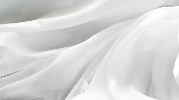 istock White tulle textile background with soft folds creating gentle minimal aesthetic 2247131661