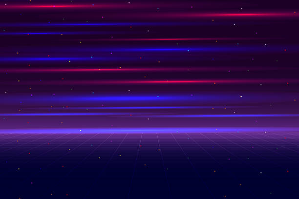 istock Abstract game background with blue pink light. Suit for esports and gaming competition. 2247131943