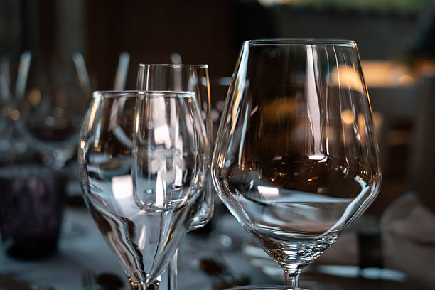 istock Three wine glasses are on a table, with one of them being a wine glass 2247134040