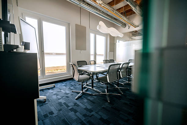 istock Modern board room with no people 2247136631