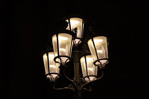 istock Traditional street light at night 2247139671