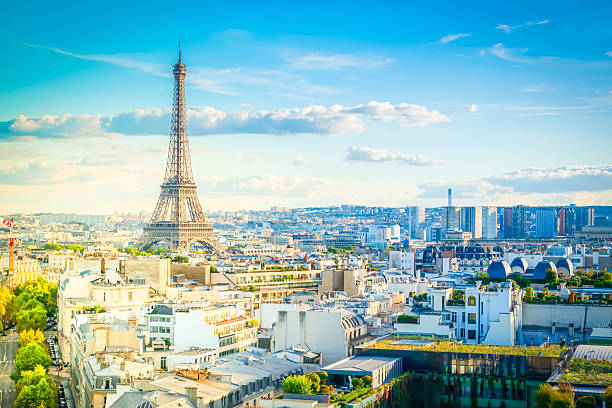 istock eiffel tour and Paris cityscape 2247141421