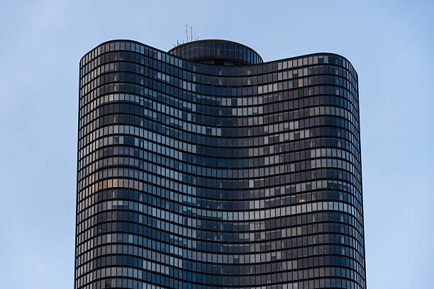 Pattern of panoramic windows of an office building