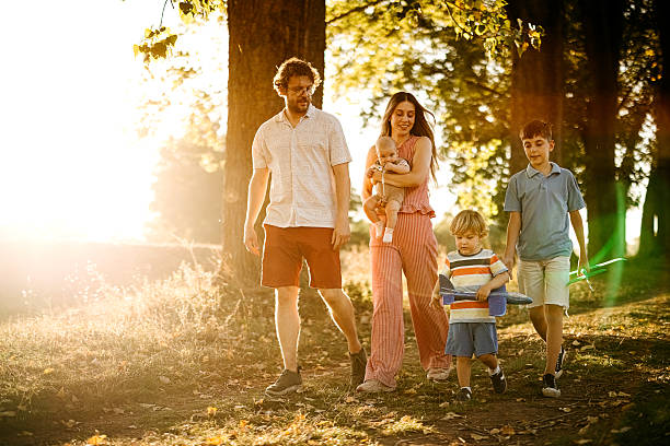 istock Happy family enjoying a beautiful day 2247144159
