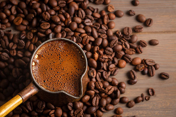 istock Traditional delicious Turkish coffee or Greek Coffee 2247146886