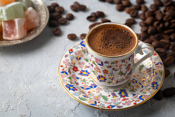 istock Traditional delicious Turkish coffee or Greek Coffee 2247148032