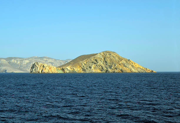 Greece - the uninhabited and vegetation-free rocky island of Pontikousa, located off the coast of Astypalea