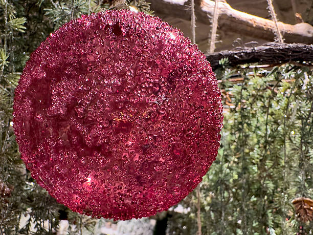 istock Colorful Christmas balls on a tree, holidays concept 2247156241