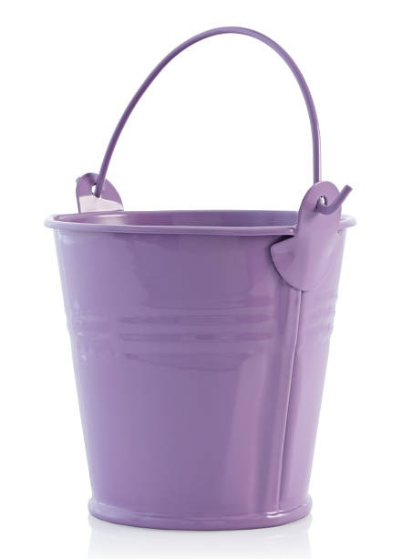 istock Small metal lavender bucket isolated on transparent background. Cute decorative container perfect for gardening, home decor, crafts, and design projects 2247159987