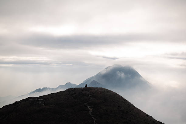 sea of cloud in Sunset Peak, hong kong