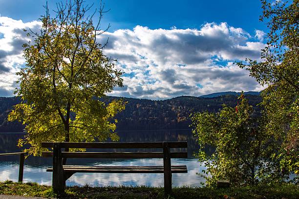 istock Carinthia lake in autumn colors 2247163388