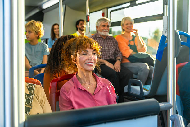 istock Diverse people traveling by bus in city 2247168763