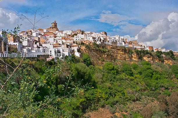 istock Arcos de La Frontera white village on cliff in Andalusia 2247169207