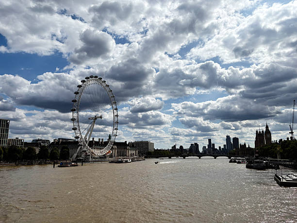 10th January, 2015 - London, England: The iconic London Eye, a massive Ferris wheel located on the South Bank of the River Thames, stands prominently against the winter sky. As one of the most popular tourist attractions in the city, the London Eye offers panoramic views of the London skyline.