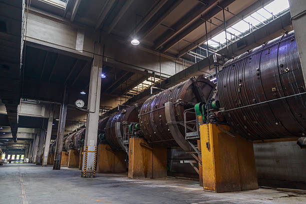 istock Special equipment for tanning process at factory workshop. 2247179516
