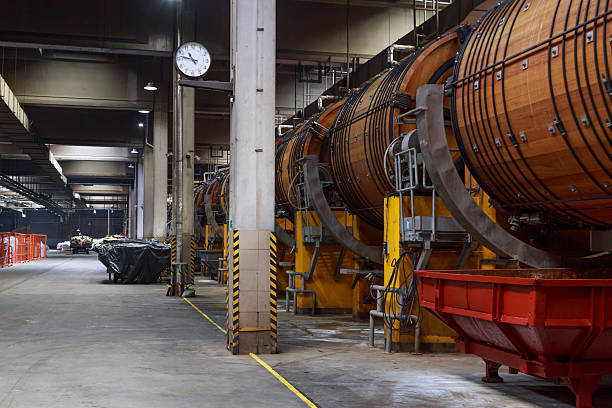 istock Special equipment for tanning process at factory workshop. 2247179602